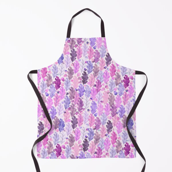 Item preview, Oak leaves with acorns, pink and violet gouache painted designed and sold by Palifino.