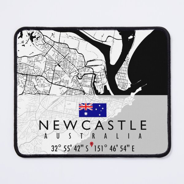 Item preview, NEWCASTLE MAP AUSTRALIA designed and sold by hatimelhag.