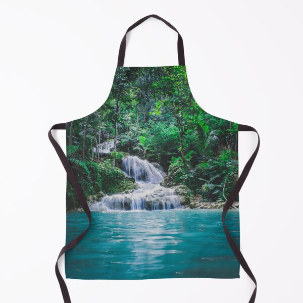 Item preview, Natural greenery waterfall blue lake water Peaceful place designed and sold by Goozy Outfits.