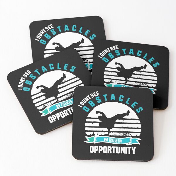 Item preview, I don't see obstacles I see opportunity Freerunning Parkour designed and sold by TheMattDesigns.