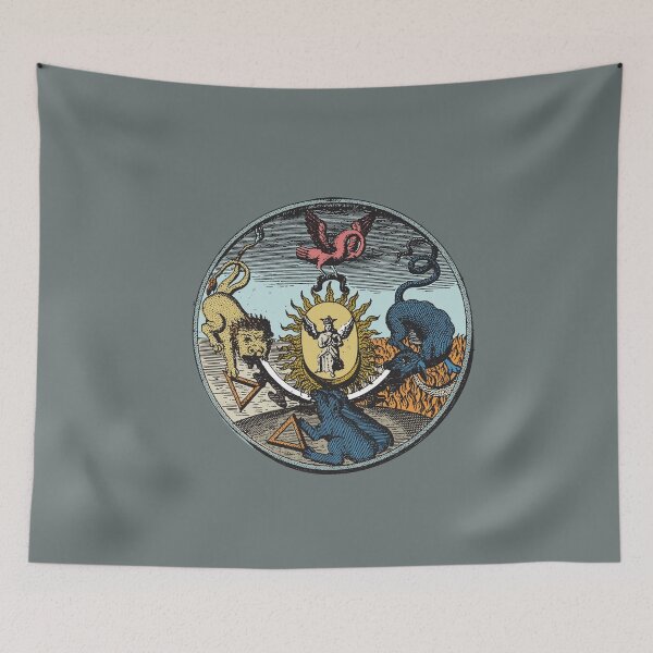 Item preview, Alchemic Illustration, Vintage Fludd Esoteric mandala art designed and sold by IsisOsiris.
