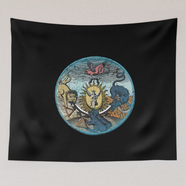 Item preview, Alchemic Illustration, Vintage Fludd Esoteric mandala art designed and sold by IsisOsiris.