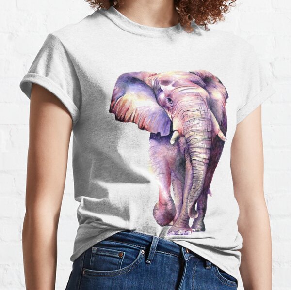 Butterfly colored Elephant Classic T-Shirt