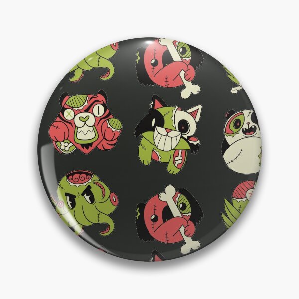 Item preview, Cute Zombie Animals // Koala Octopus Panda Cat Tiger Bird // Funny Halloween Animals designed and sold by SLAG-Creative.