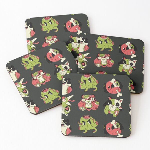 Item preview, Cute Zombie Animals // Koala Octopus Panda Cat Tiger Bird // Funny Halloween Animals designed and sold by SLAG-Creative.