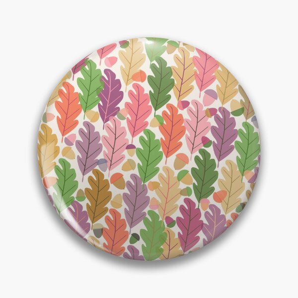 Item preview, Oak leaves with acorns, soft fall colors designed and sold by Palifino.
