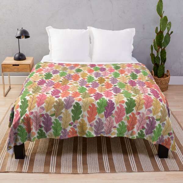 Item preview, Oak leaves with acorns, soft fall colors designed and sold by Palifino.