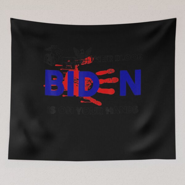Item preview, Mens Their Blood Biden Is On Your Hands -Vintage Biden Handprint  designed and sold by AlvaShop.