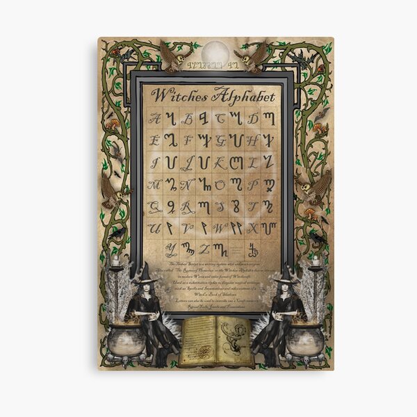 "Witches Alphabet" Canvas Print For Sale By Magicalartz | Redbubble