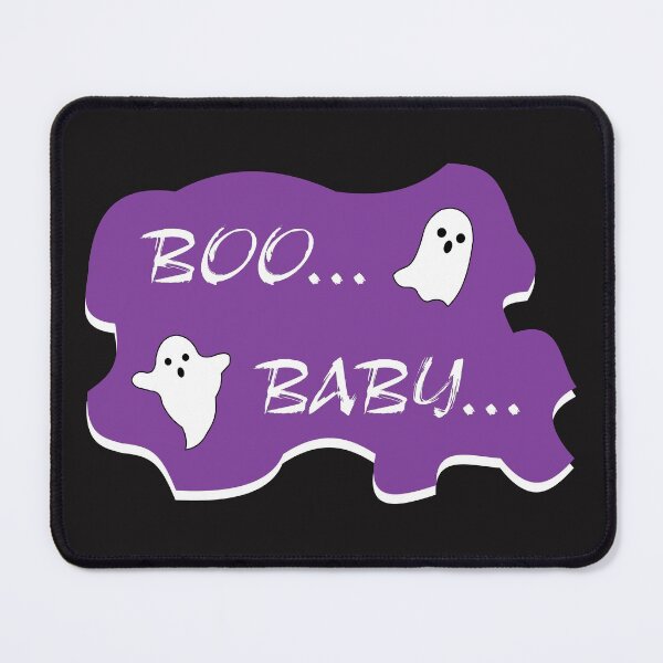 Item preview, Boo...Baby... - Halloween Theme Design - Cute Little Ghosts on Purple BG designed and sold by ThisNThatImages.