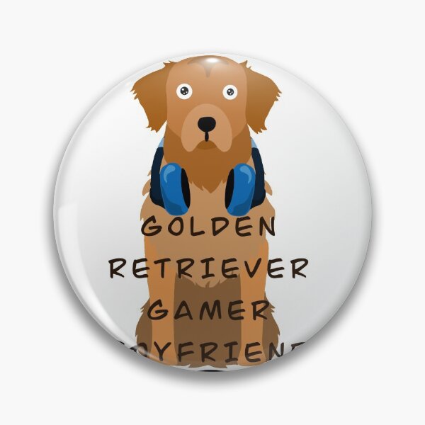 Item preview, golden retriever pc gamer boyfriend  designed and sold by lyssajaime.