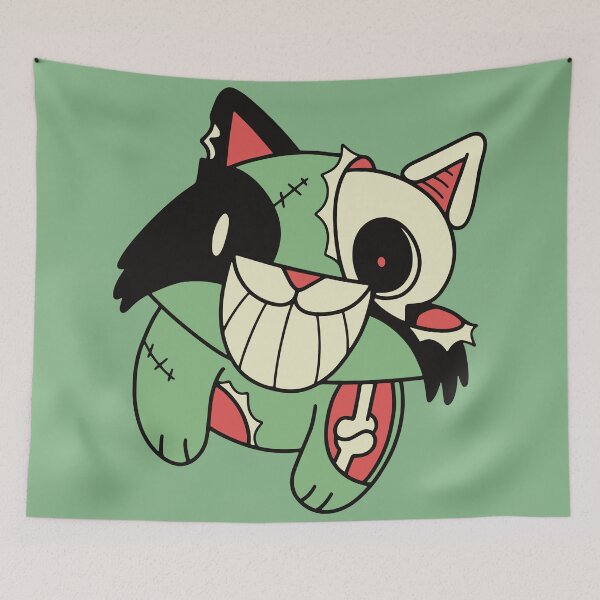 Item preview, Cute Zombie Cat // Funny Halloween Animals designed and sold by SLAG-Creative.