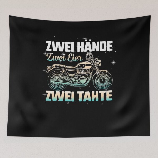 Artikelvorschau, Simson Vintage Classic Motorrad, Zwei Hände, Zwei Eier, Zwei Bars, Simson Motorrad Enduro S51, Deutsches Motorrad T-Shirt entworfen und verkauft von Sifoustore.