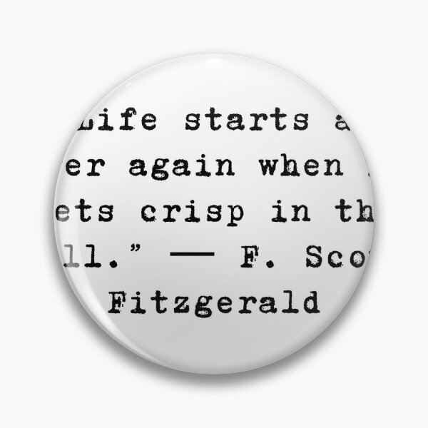 Item preview, F. Scott Fitzgerald, The great Gatsby quote - Fall vibes design designed and sold by Theleochick.
