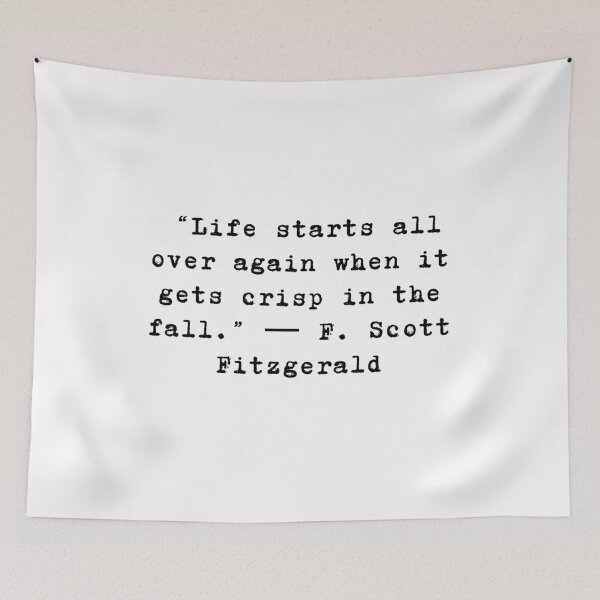 Item preview, F. Scott Fitzgerald, The great Gatsby quote - Fall vibes design designed and sold by Theleochick.