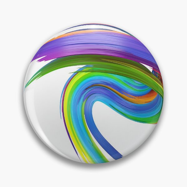 Item preview, Multicolored abstract twisted brush stroke. Bright curl, artistic spiral. designed and sold by tatkhagata.