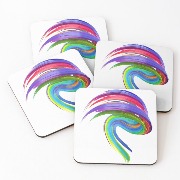 Item preview, Multicolored abstract twisted brush stroke. Bright curl, artistic spiral. designed and sold by tatkhagata.