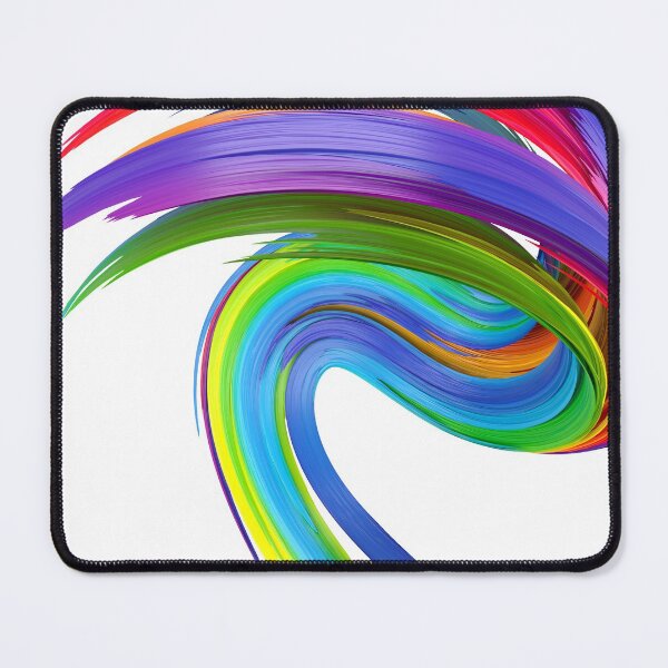 Item preview, Multicolored abstract twisted brush stroke. Bright curl, artistic spiral. designed and sold by tatkhagata.