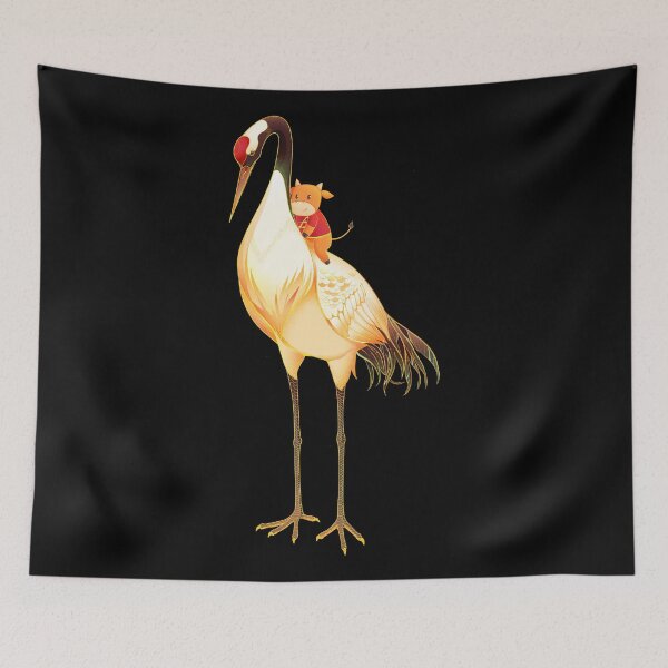 Item preview, Child Ox Riding on a Whooping Crane designed and sold by Red-ElYoubi.
