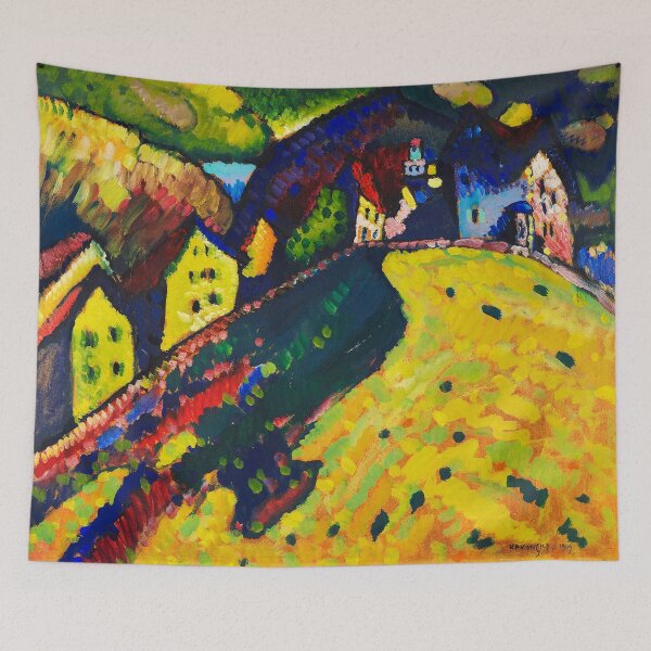 Item preview, Abstract Fine-Art Design - Houses on a Hill designed and sold by carolpatricia.