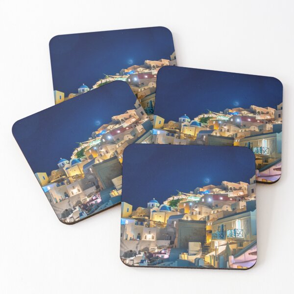 Item preview, Santorini at Night designed and sold by TheTop10Things.