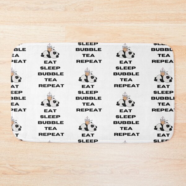 Item preview, Panda Eat Sleep Bubble Tea Repeat designed and sold by RheaRealm.