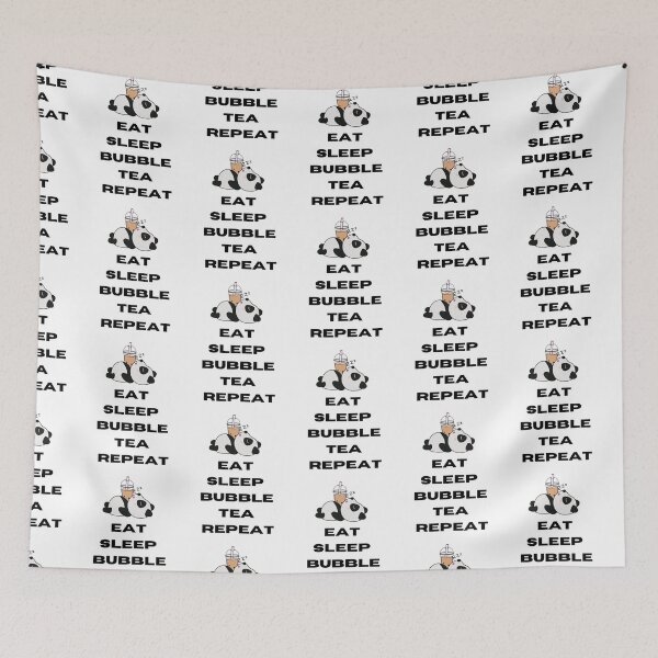 Item preview, Panda Eat Sleep Bubble Tea Repeat designed and sold by RheaRealm.