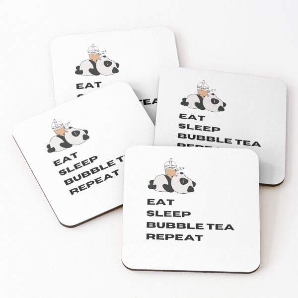 Item preview, Panda Eat Sleep Bubble Tea Repeat designed and sold by RheaRealm.