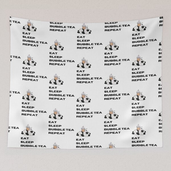 Item preview, Panda Eat Sleep Bubble Tea Repeat designed and sold by RheaRealm.