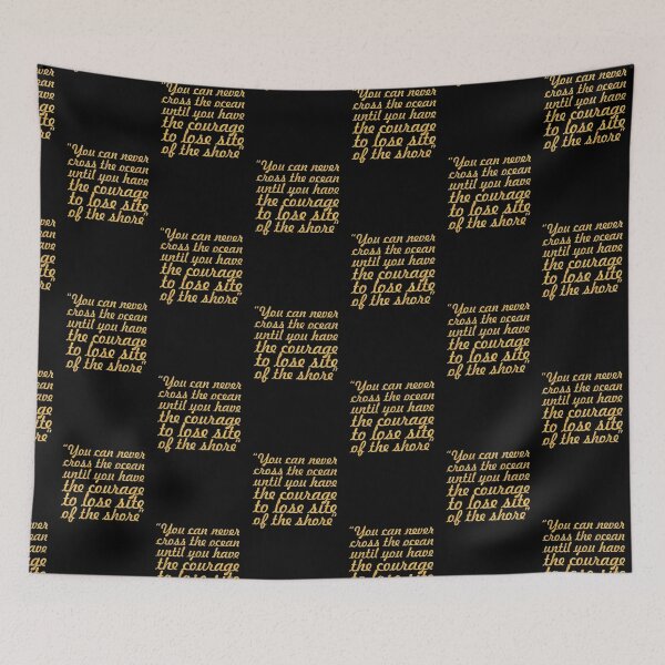 Item preview, You can never cross... “Christopher Columbus” Life Inspirational Quote designed and sold by Powerofwordss.