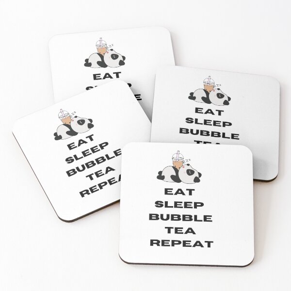 Item preview, Panda Eat Sleep Bubble Tea Repeat designed and sold by RheaRealm.