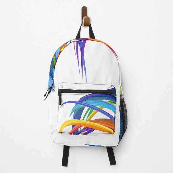 Item preview, Rainbow abstract twisted brush stroke. Bright curl, artistic spiral. designed and sold by tatkhagata.