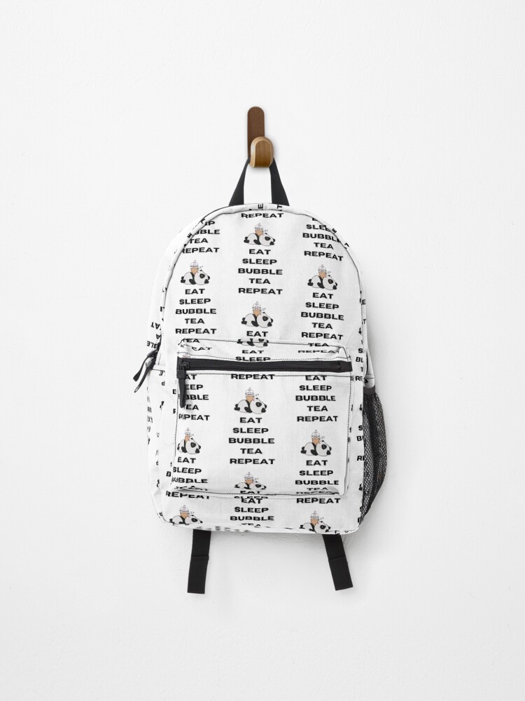 Thumbnail 1 of 3, Backpack, Panda Eat Sleep Bubble Tea Repeat designed and sold by RheaRealm.