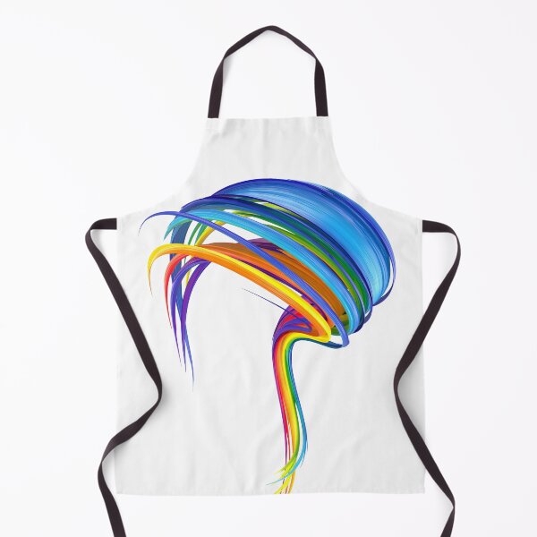 Item preview, Rainbow abstract twisted brush stroke. Bright curl, artistic spiral. designed and sold by tatkhagata.