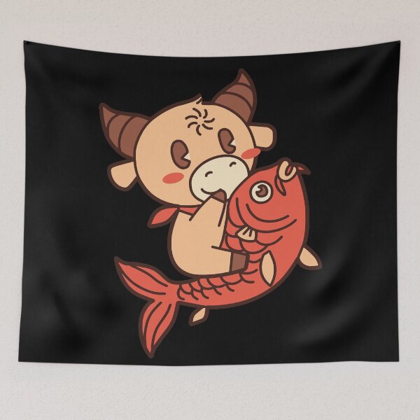Item preview, Ox Riding a Koi Fish  designed and sold by Red-ElYoubi.