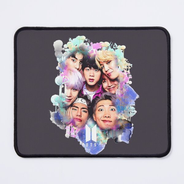 Item preview, BTS all together colorful art  designed and sold by Lajibolalaa.