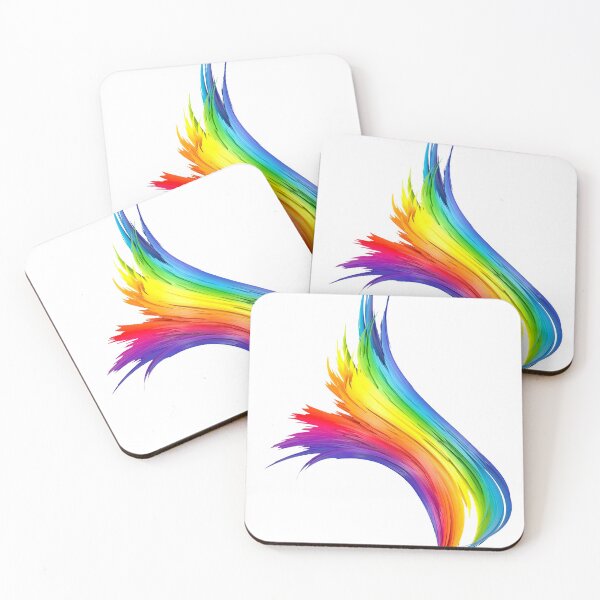Item preview, Rainbow abstract twisted brush stroke. Bright curl, artistic spiral. designed and sold by tatkhagata.