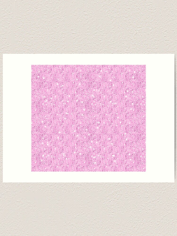 "Pink glitter!" Art Print for Sale by TheArtDesk Redbubble