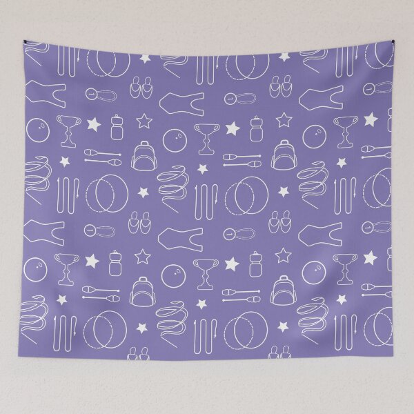 Item preview,  Rhythmic gymnastics tools seamless pattern designed and sold by Zhuzha.