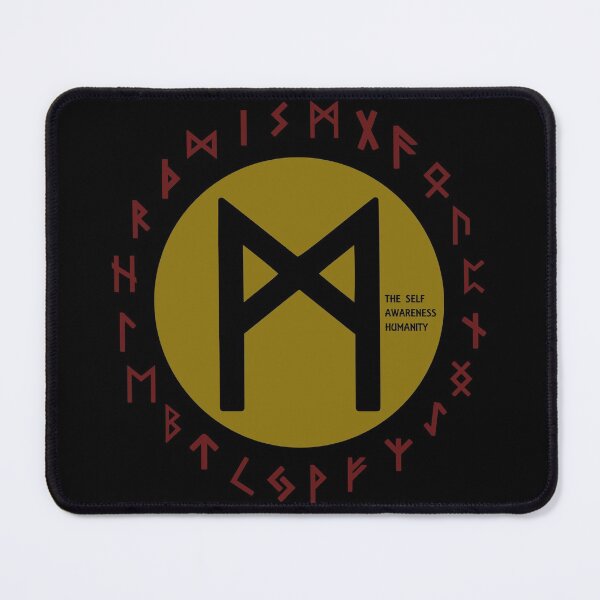 Item preview, Yellow Mannaz Elder Futhark Rune | Viking | Pagan Symbol designed and sold by Depic Spirit.