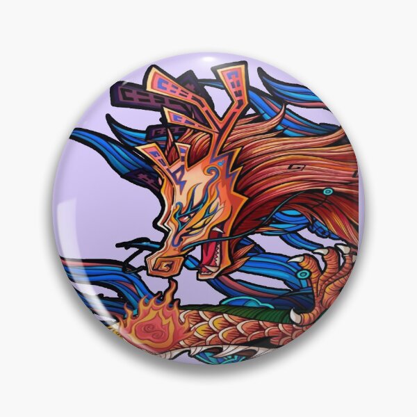 Item preview, mythological creature huo long sticker designed and sold by Zouhairm.