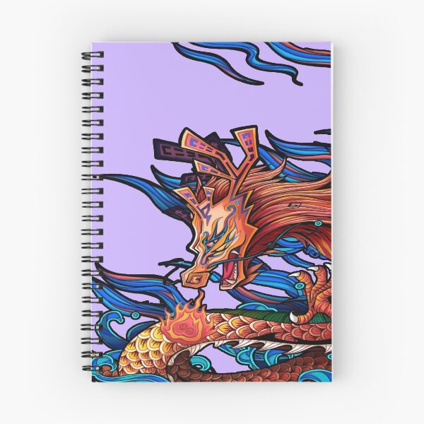 Item preview, mythological creature huo long sticker designed and sold by Zouhairm.