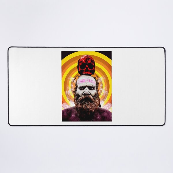 Aghori skull escarlate 2 Desk Mat