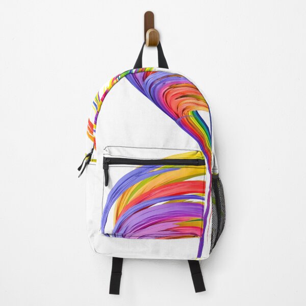 Item preview, Rainbow abstract twisted brush stroke. Bright curl, artistic spiral. designed and sold by tatkhagata.