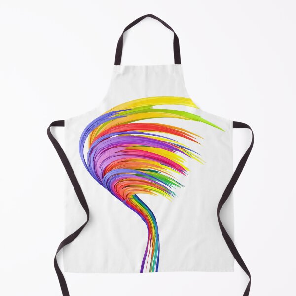 Item preview, Rainbow abstract twisted brush stroke. Bright curl, artistic spiral. designed and sold by tatkhagata.