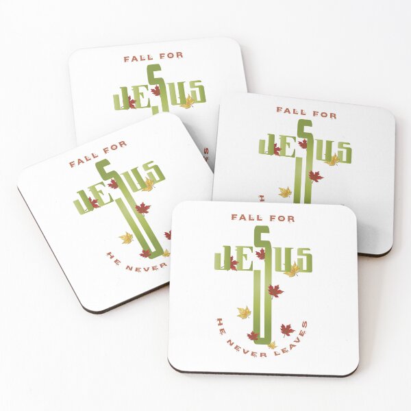 Item preview, Fall for Jesus he never leaves, Jesus he never leaves designed and sold by Alice-Elgawi.