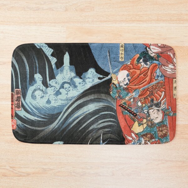 Item preview, Ghosts Attack Samurai with Monster Crabs - Utagawa Kuniyoshi, Gothic Japanese Art for Halloween designed and sold by CoolArtGeek.