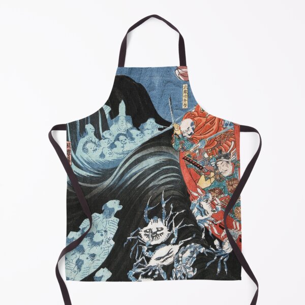 Item preview, Ghosts Attack Samurai with Monster Crabs - Utagawa Kuniyoshi, Gothic Japanese Art for Halloween designed and sold by CoolArtGeek.