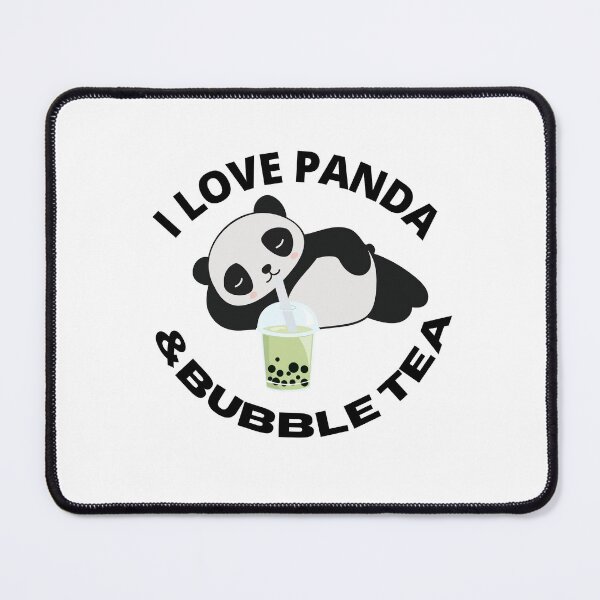 Item preview, I Love Panda and Bubble Tea designed and sold by RheaRealm.