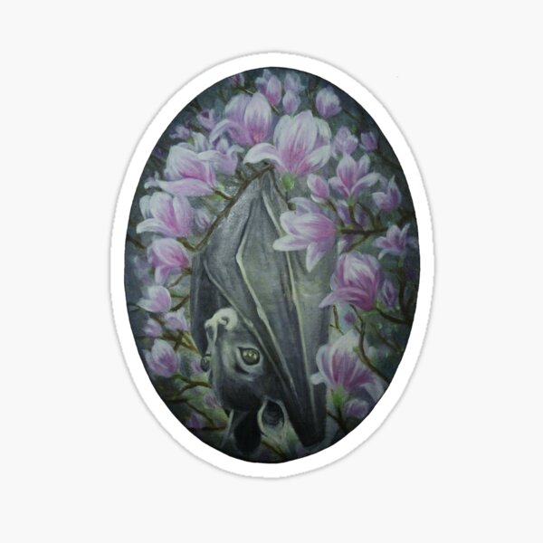 Bat Among Magnolias Sticker